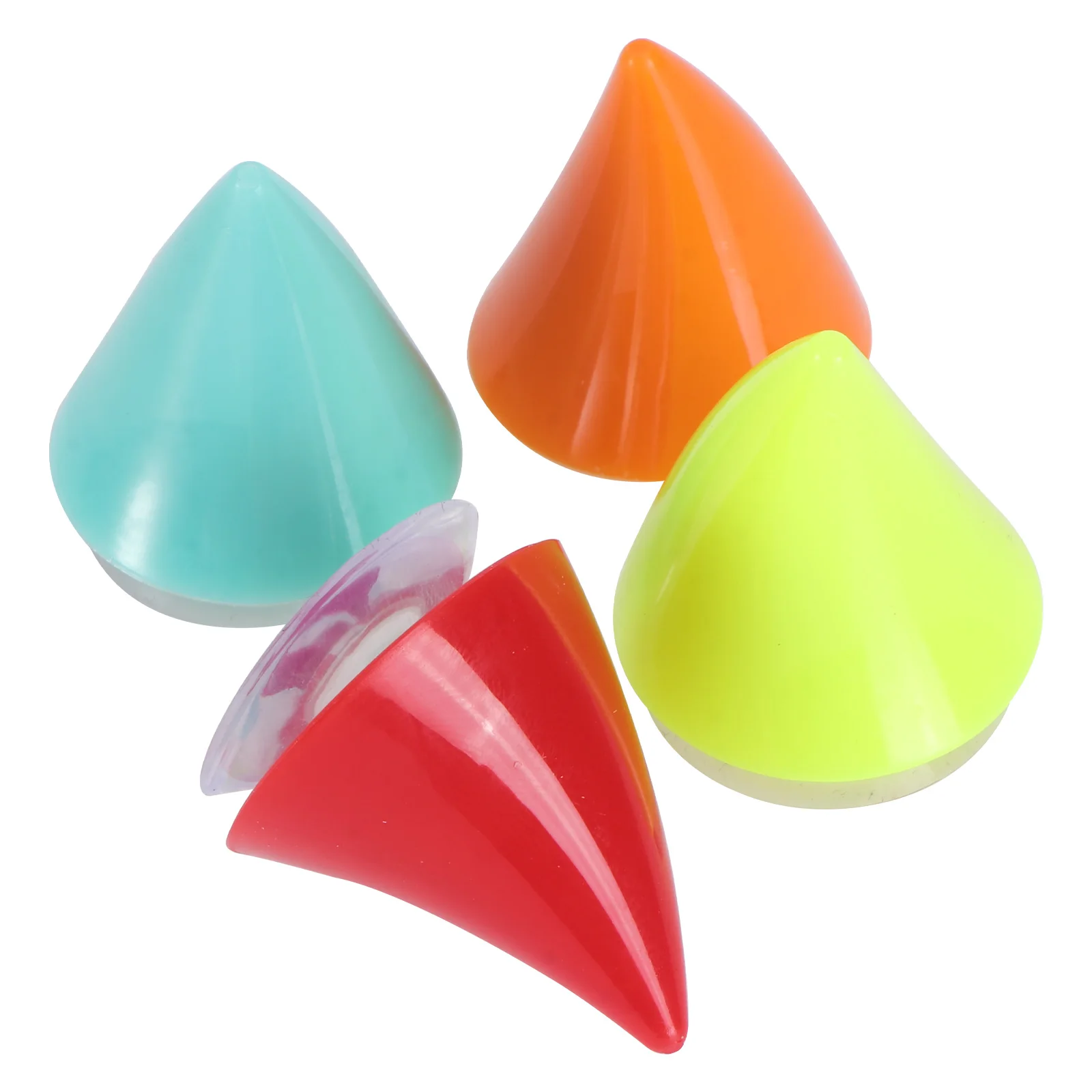 

4 Pcs Horns Durable Suction Cup Decoration Suction Cup Horn Fits Headwear Sucker Bike Helmets Smooth Surface