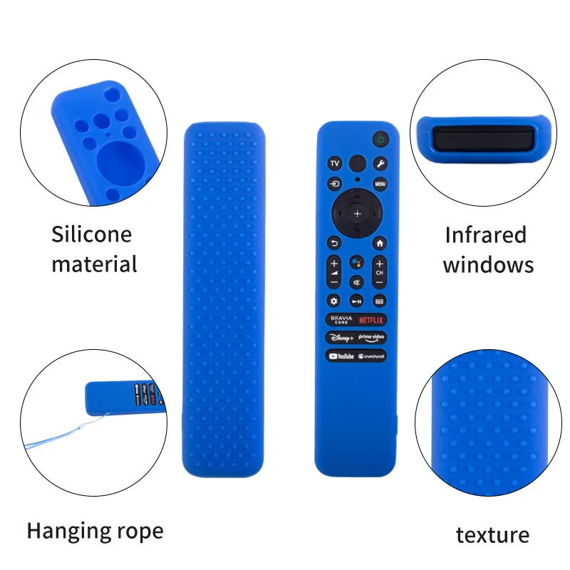 

Anti-Scratch Soft Silicone Protective Cover ,For SONY RMF-TX810U TX811U TV Remote Control Case Shockproof Anti-drop Anti-scratch