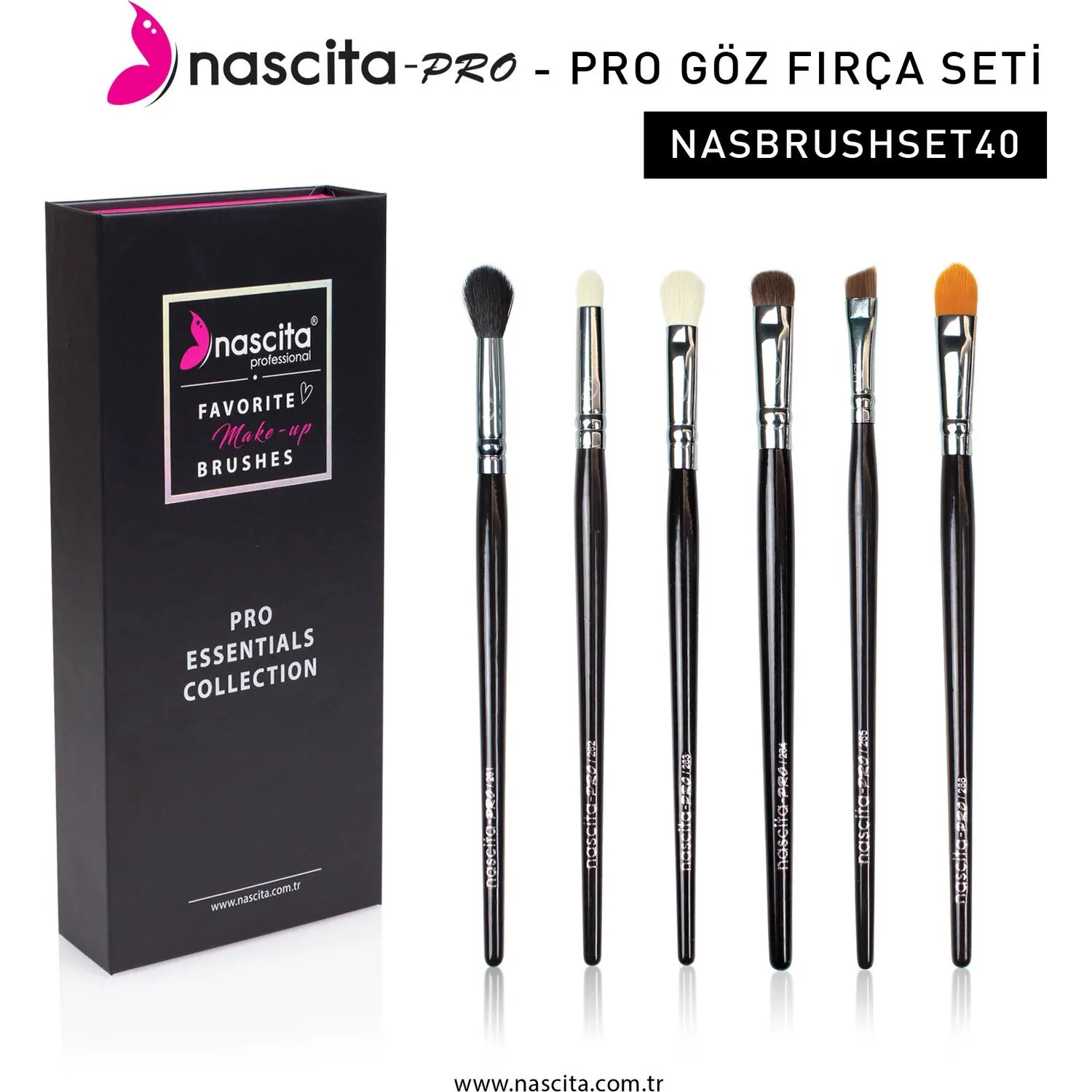 Nascita Pro Eye Makeup Brush Set -40 professional makeup brush kits high quality face blending brush set,women gift beauty-n