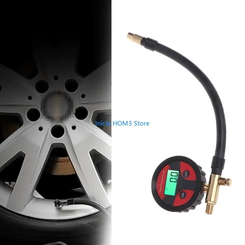 A5YD 0-200PPSI الإطارات الرقمية الإطارات الإطارات مقياس ضغط الهواء LCD لشراح السيارات