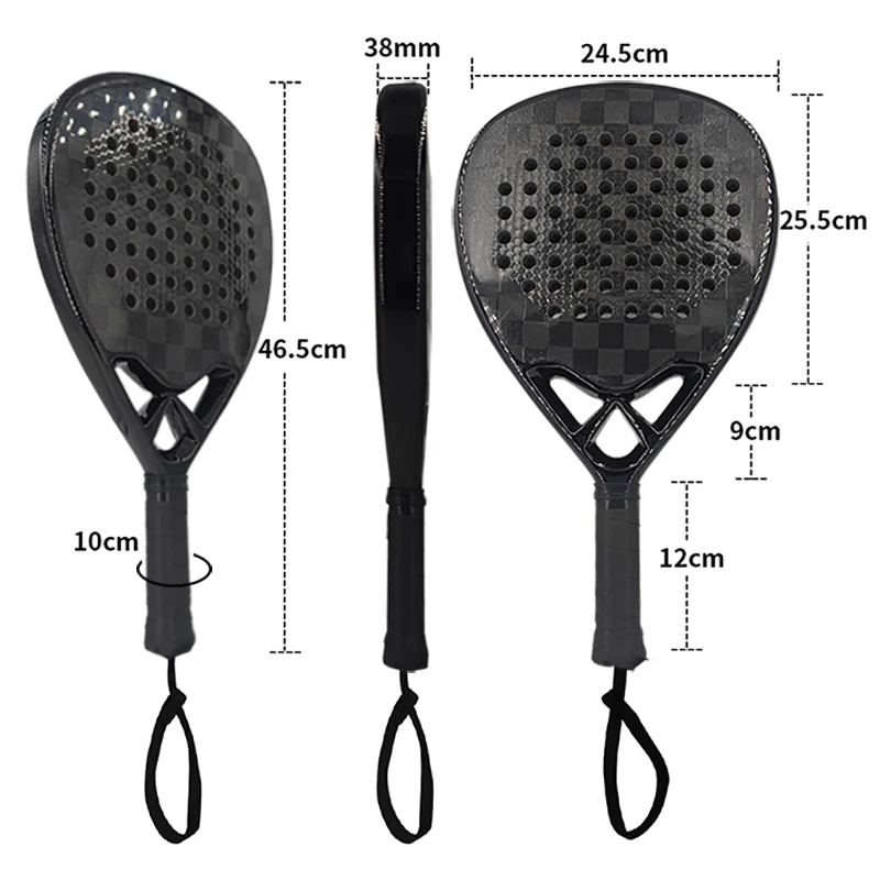 

STLF3k 12k 18k Good Design Custom Casual Carbon Fiber Beach Tennis Racket Custom Print Padel Tennis Paddle Racket