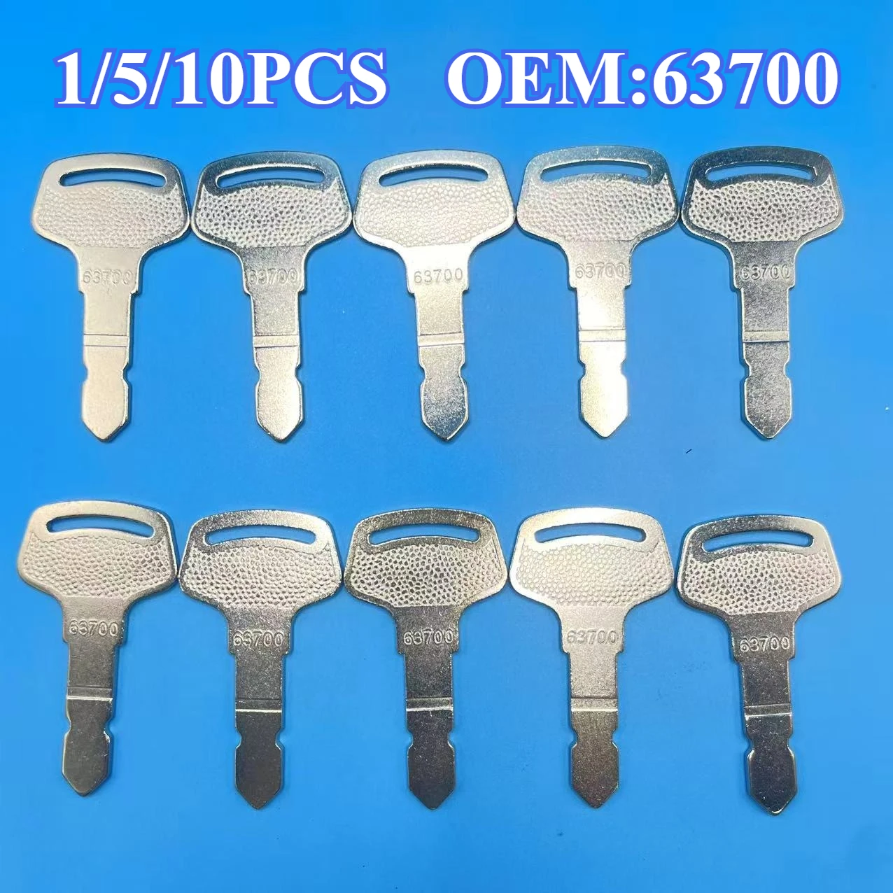 

1/5/10PCS 63700 Ignition Key Fit For Kubota B Series Tractor New Holland Case