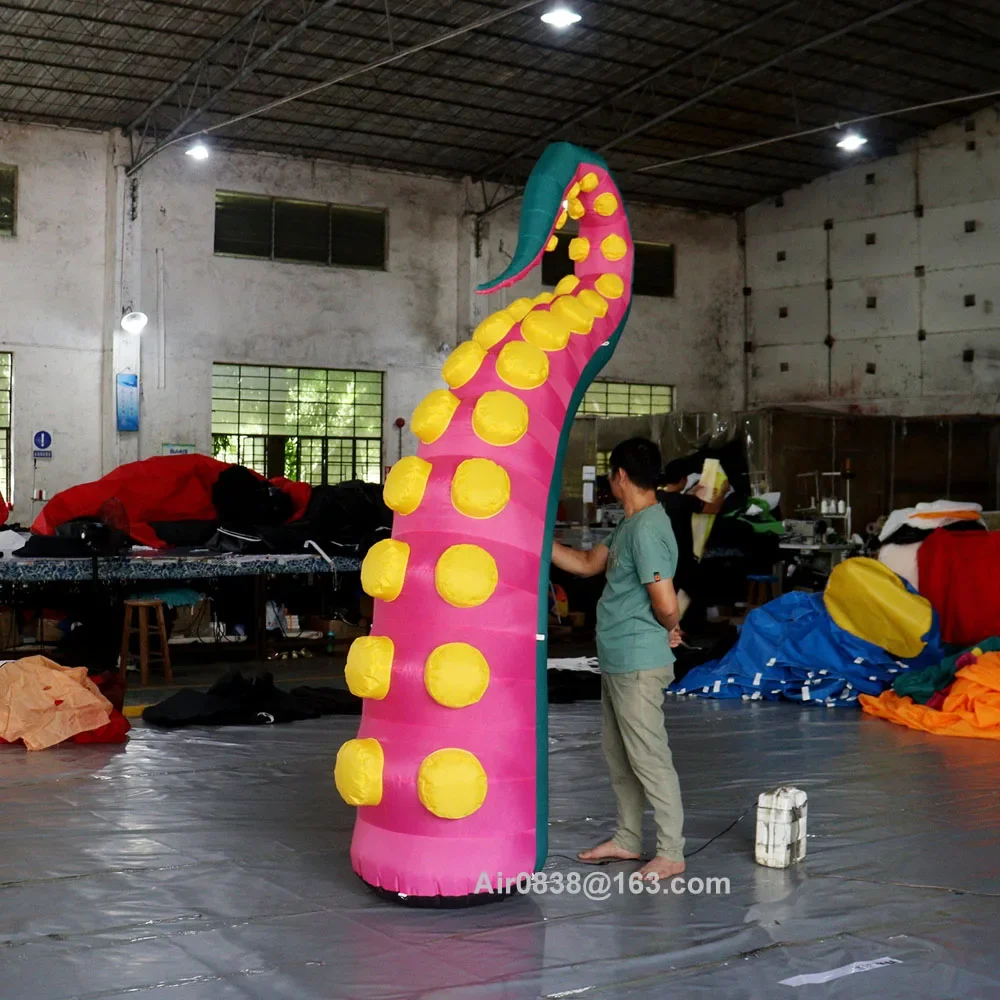 Tentáculos infláveis gigantes marinhos de polvo explodiram braço de polvo inflável modelo de pernas de lula para decoração de festa de evento de Halloween