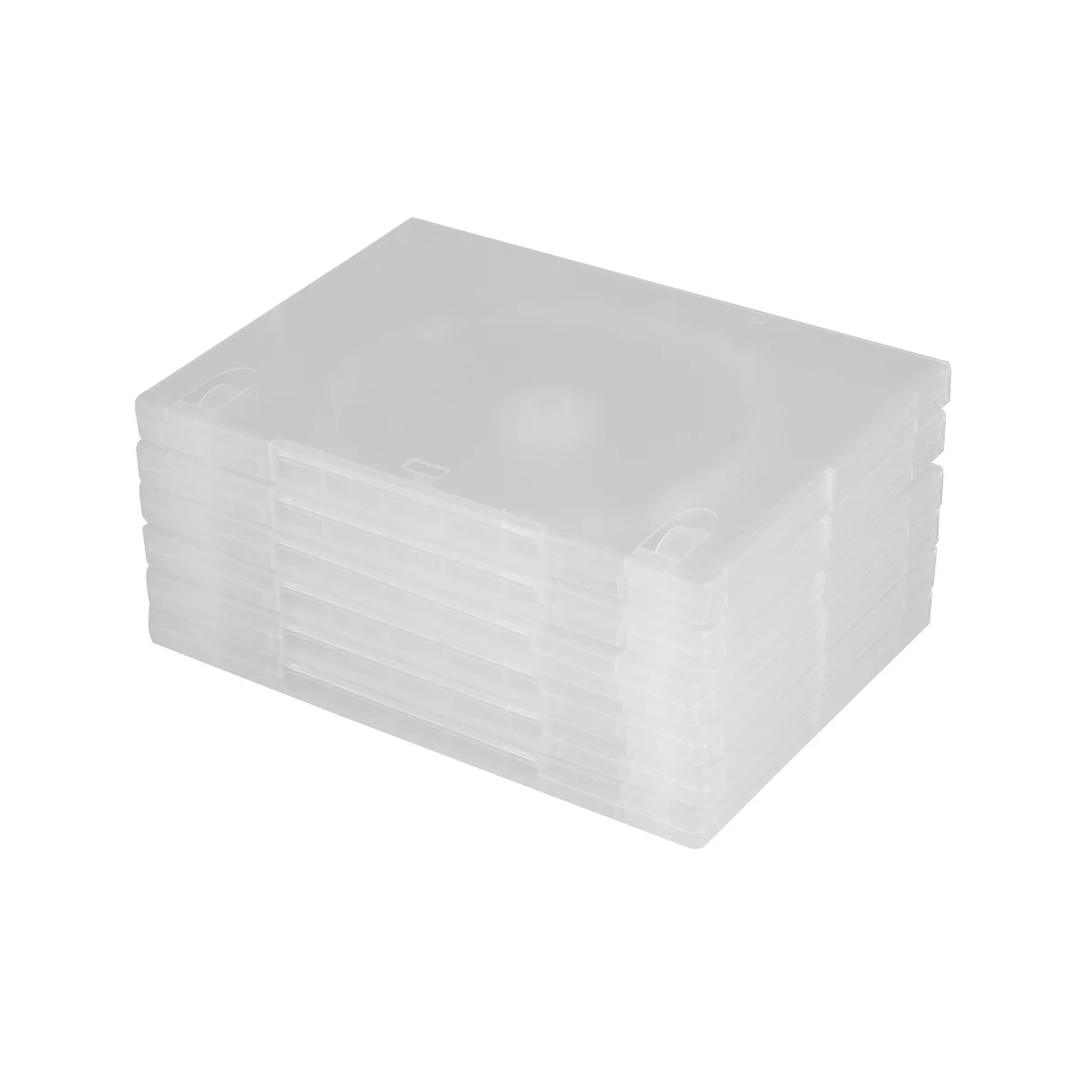 

6Pcs Cd Storage Box Large Capacity Portable Dvd Case Video Storage Organizer for Home Cinema Label Insert