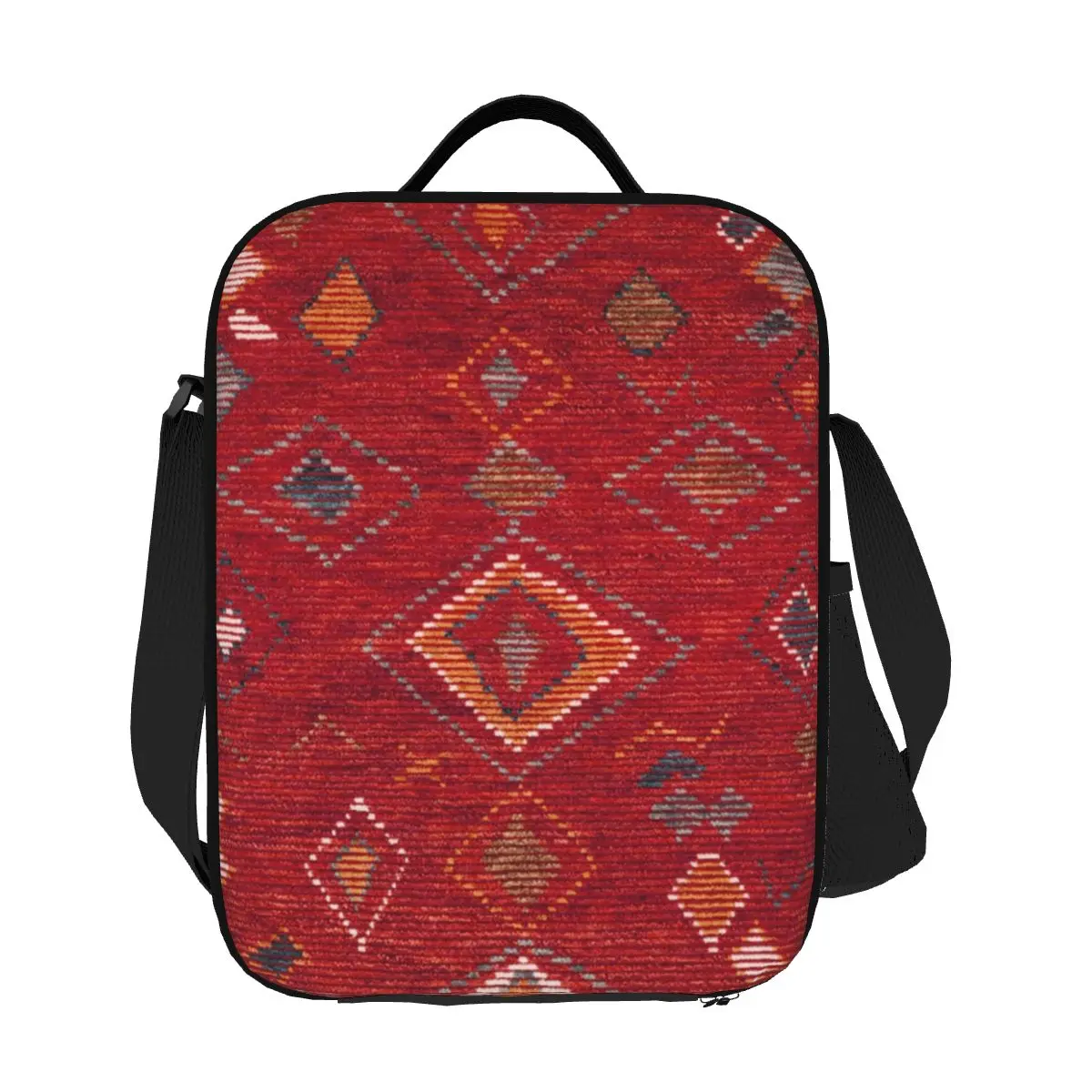 Oriental Moroccan Rug Artwork Insulated Lunch Bag for Women Antique Bohemian Cooler Thermal Lunch Tote Kids School Children