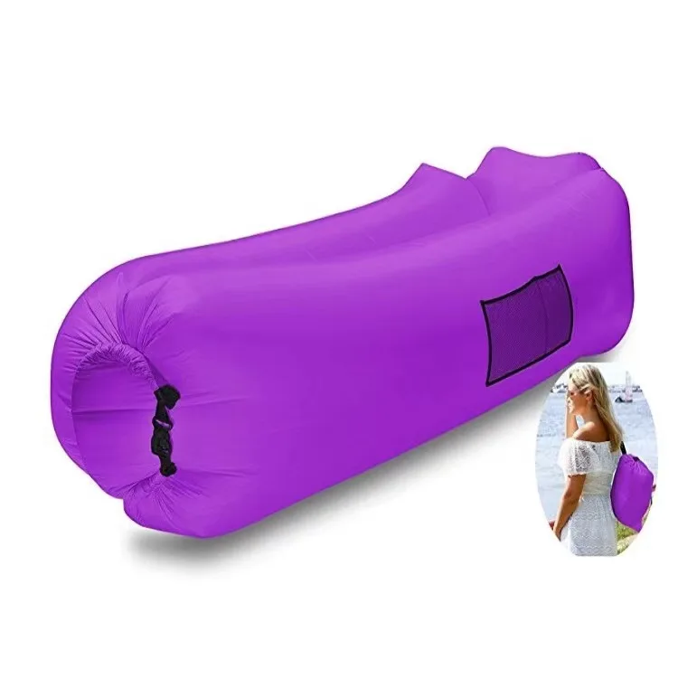 Single Foldable Waterproof Durable Lazy Sofa Outdoor Sofa Portable Travel Air Sofa Bed Home Camping Sleeping Bag Inflatable Bed