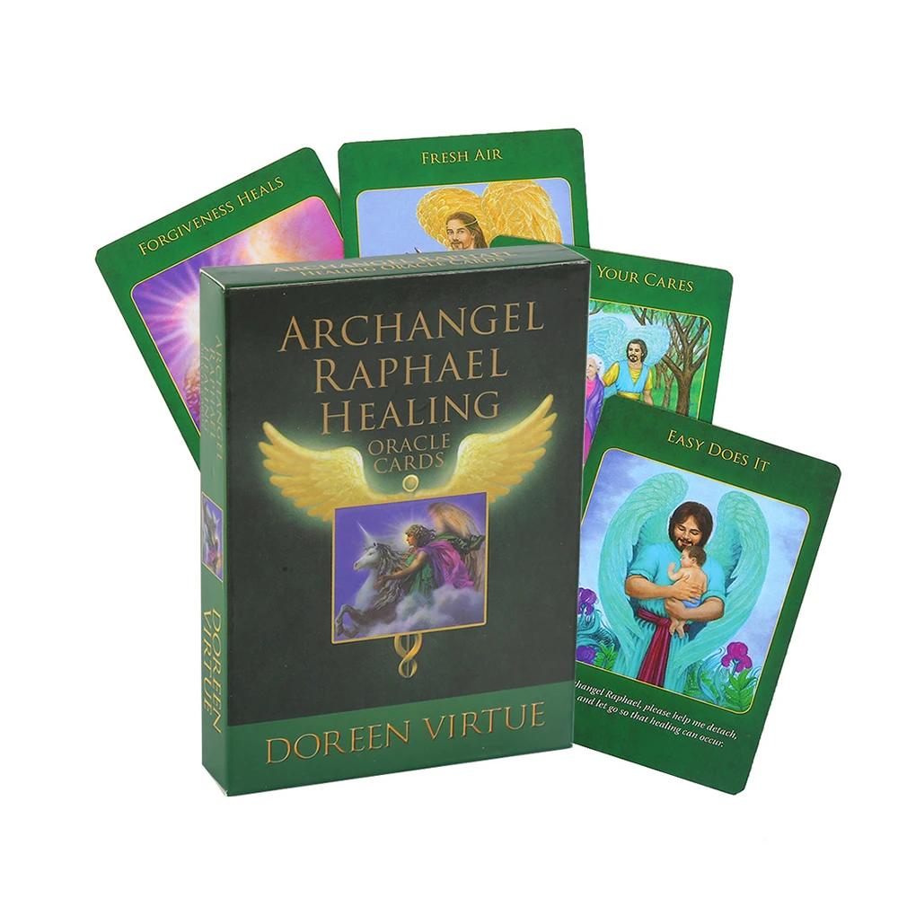 2023 Doreen Virtue Archangel Raphael Healing Oracle Cards Suitable for Beginners and Experts 15 Sets Of