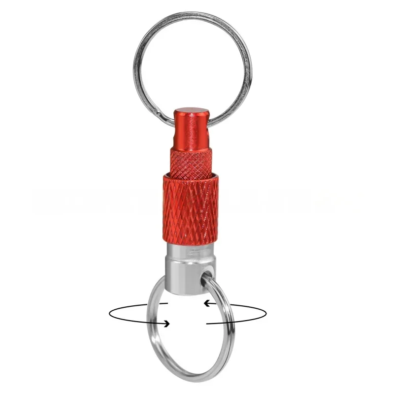 Double Key Ring Lock DIY Crafts Accessories Quick Release Removable Key Chain, Rotatable Key Chain, Spring Split Snap