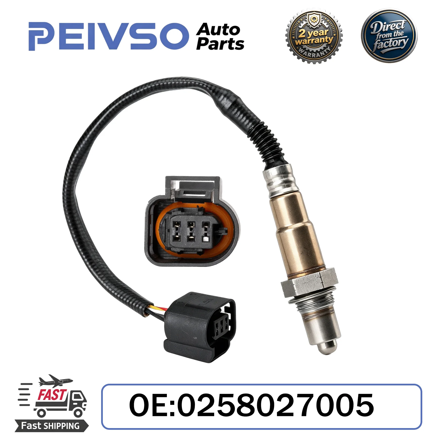 PEIVSO NEW High Quality Oxygen Sensor 11787595353 0258027005 for BMW 3 Series 316Li 1.6T 2012-2015 Auto Parts