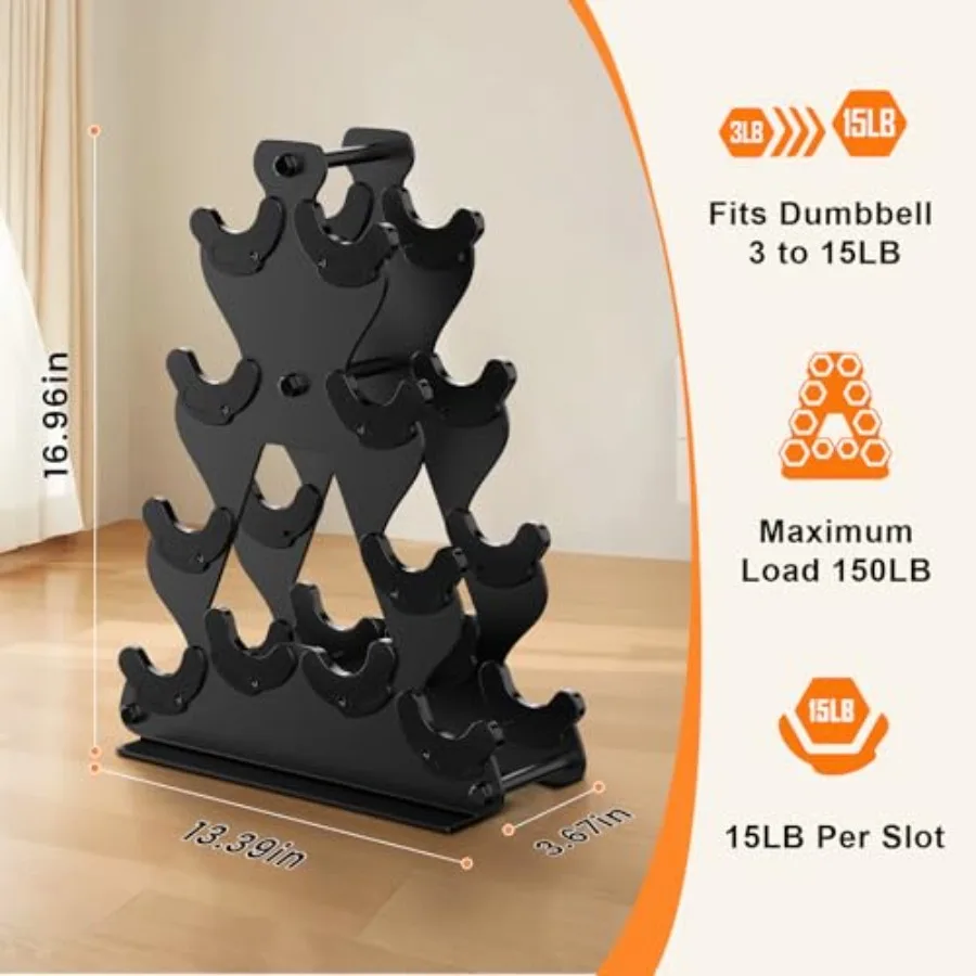 حامل أرفف الدمبل من 4 طبقات فقط لحالة تخزين الوزن المعدنية لتوفير المساحة في صالة الألعاب الرياضية المنزلية مع سهولة التجميع لأوزان اليد حتى