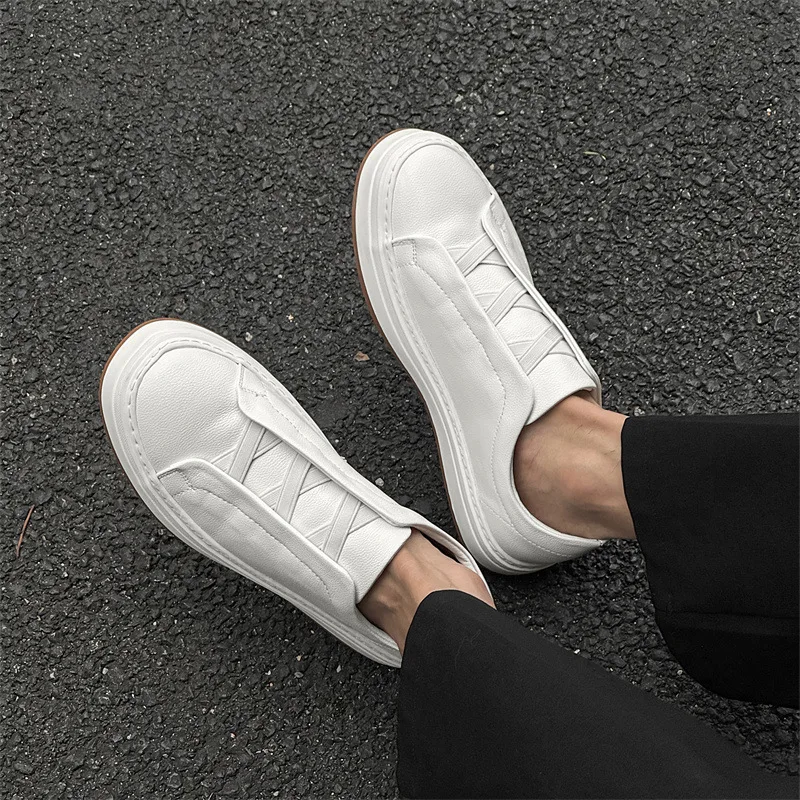 

Новые мужские туфли на плоской подошве, деловая повседневная универсальная модная трендовая спортивная обувь с одной педалью