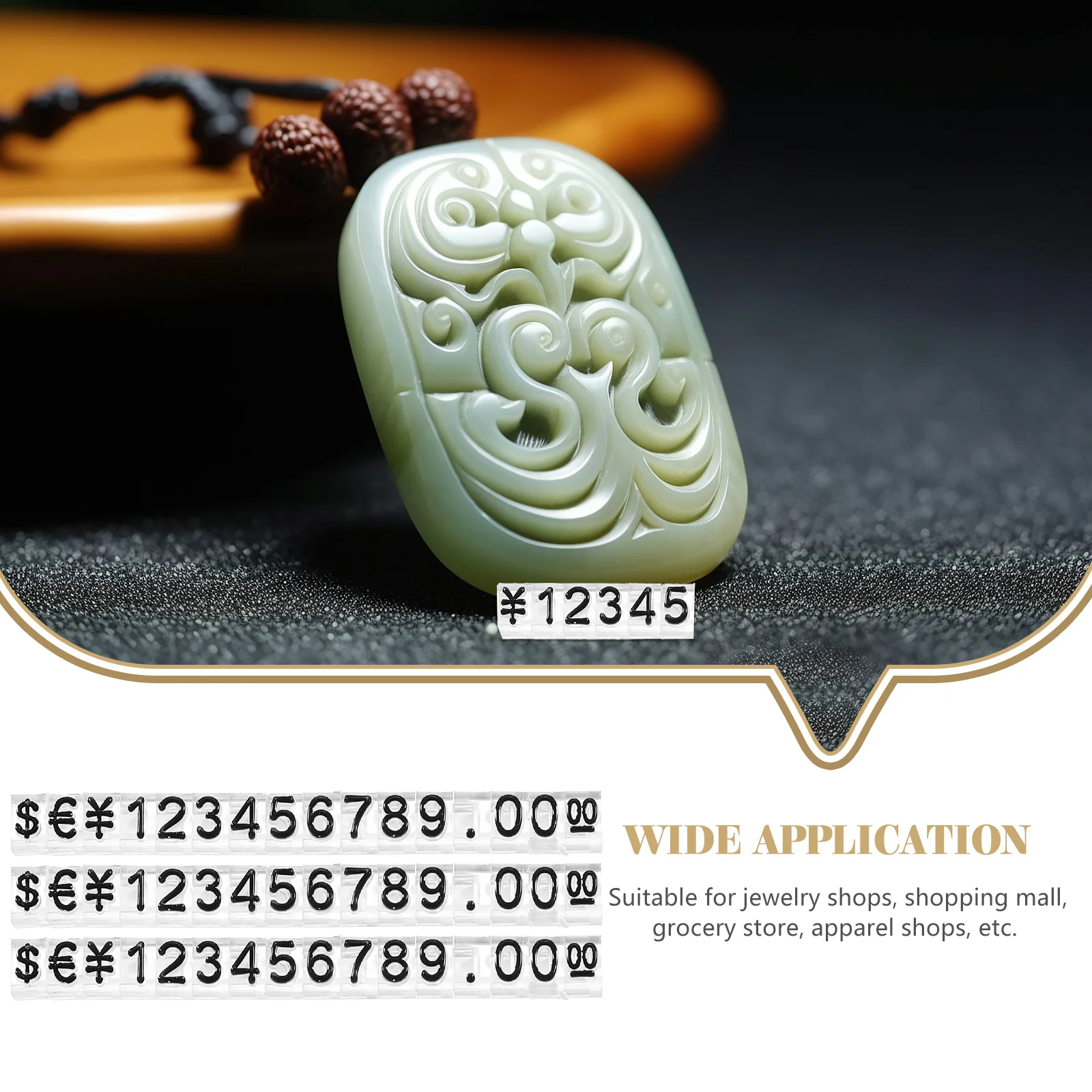 20 قطعة مكعب عرض السعر قابل للتعديل لعلامات تسعير المجوهرات متجر بيع بالتجزئة عرض المدرجات حامل التسمية المجلد #4