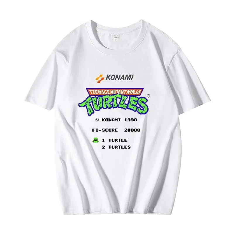 

Turtles Nostalgic Arcade Game Street Short Sleeve Womens T-Shirt Clothes Summer Half Sleeves
