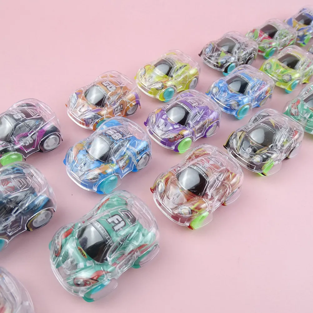 

25Pcs Mini Pull Back Cars Kids Cartoon Small Pull Back Car Plaything Portable Mixed Style Children Plaything Plastic Car