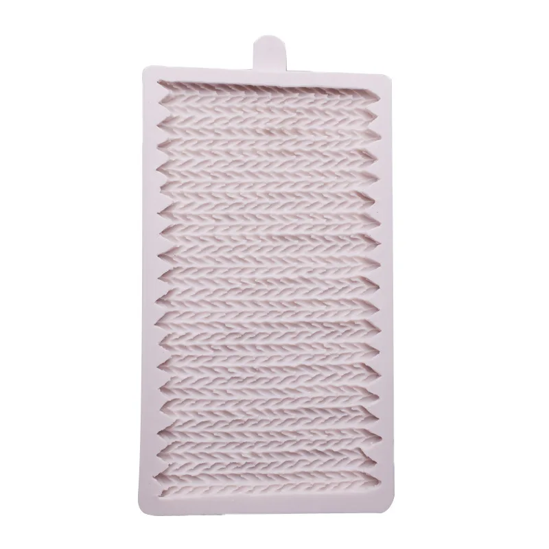 Sweater Pattern Knitting Texture Woolen Yarn Shape Silicone Mold Fondant Tools