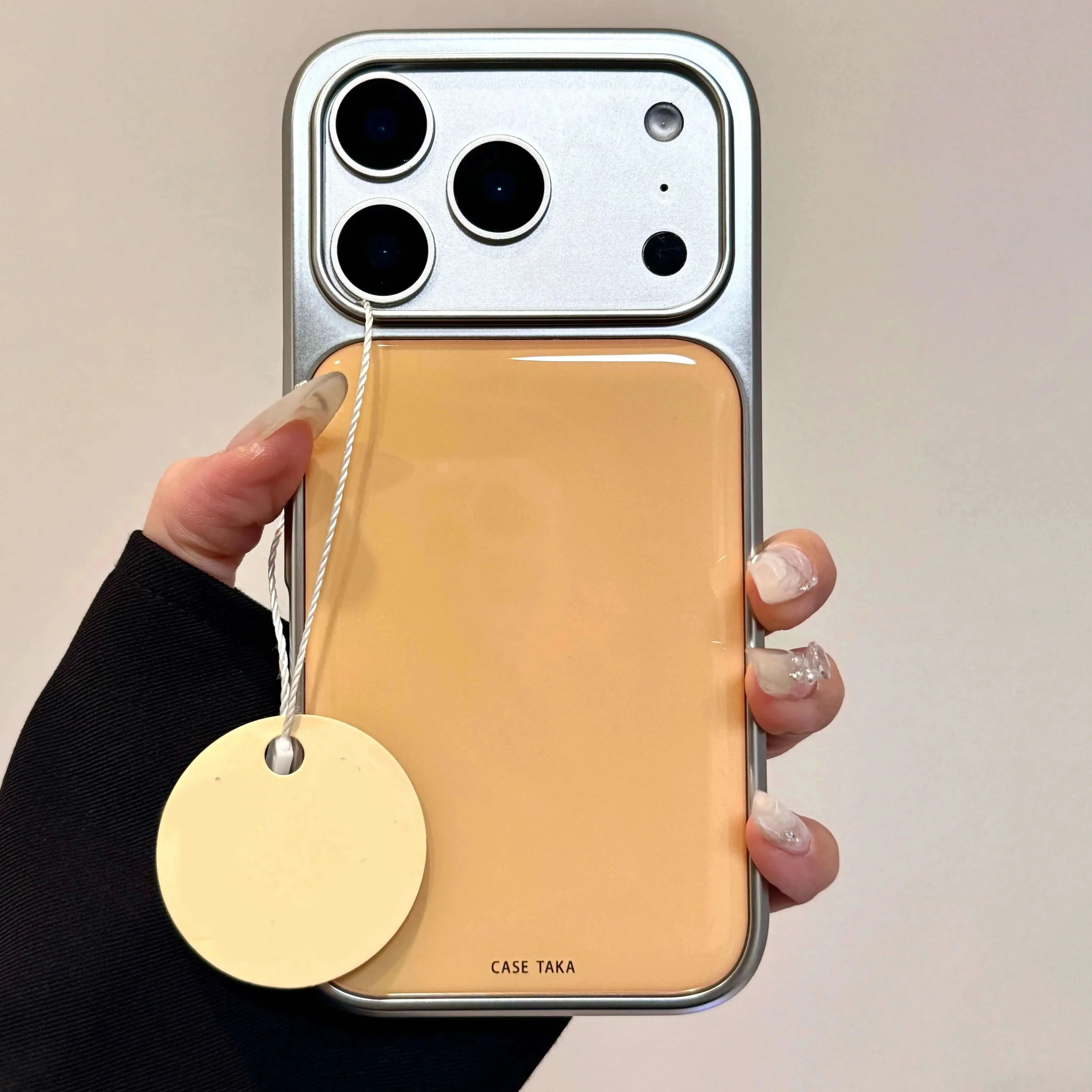 Galvanisierte glänzende Epoxidharz-Handyhülle für iPhone 18 17 Air 16 15 14 13 12 11 Pro Max Plus Ästhetische stoßfeste TPU-Hüllen – Detail 2
