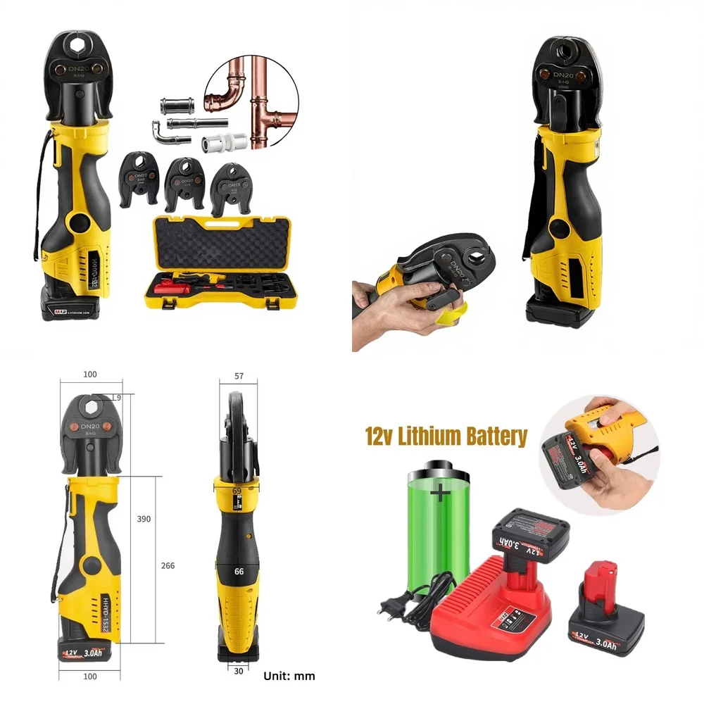 

ProPress Vertical Caliper Kit for Building Battery-Powered HVAC Plumbing Tools for PEX Copper Tubing Hydraulic Fittings
