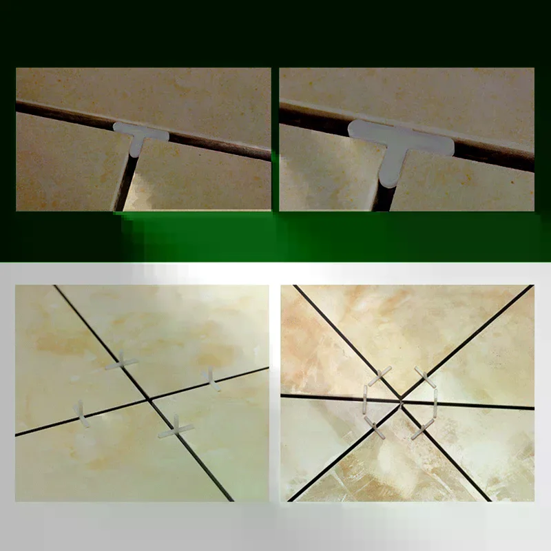 500Pcs 1/1.5/2/2.5/3/5/MM Plastic Cross Ceramic Tile Leveling System Clips Spacer Ceramic Floor Construction Tools