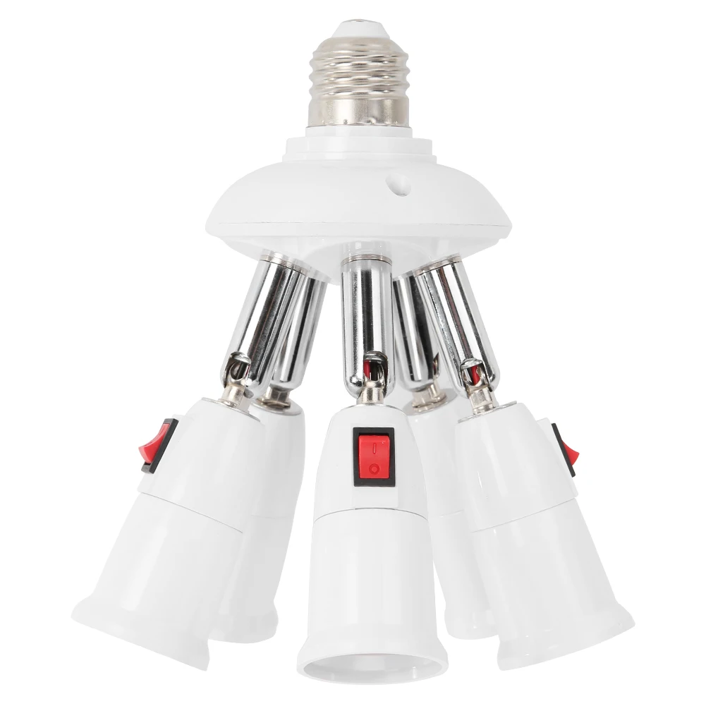 調整可能なe27ランプホルダー、ロータリーアダプター、コンバーター、LED電球ソケットベース