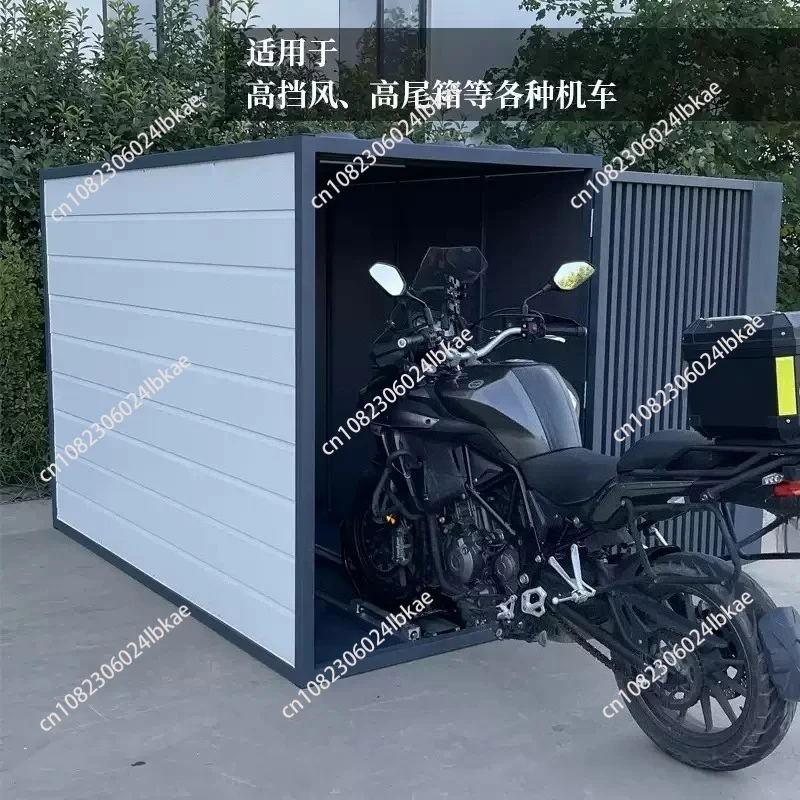【Hot】  Motorcycle Garage Anti-Theft Sun Protection Rain Proof Mobile Parking Good Shed Nice