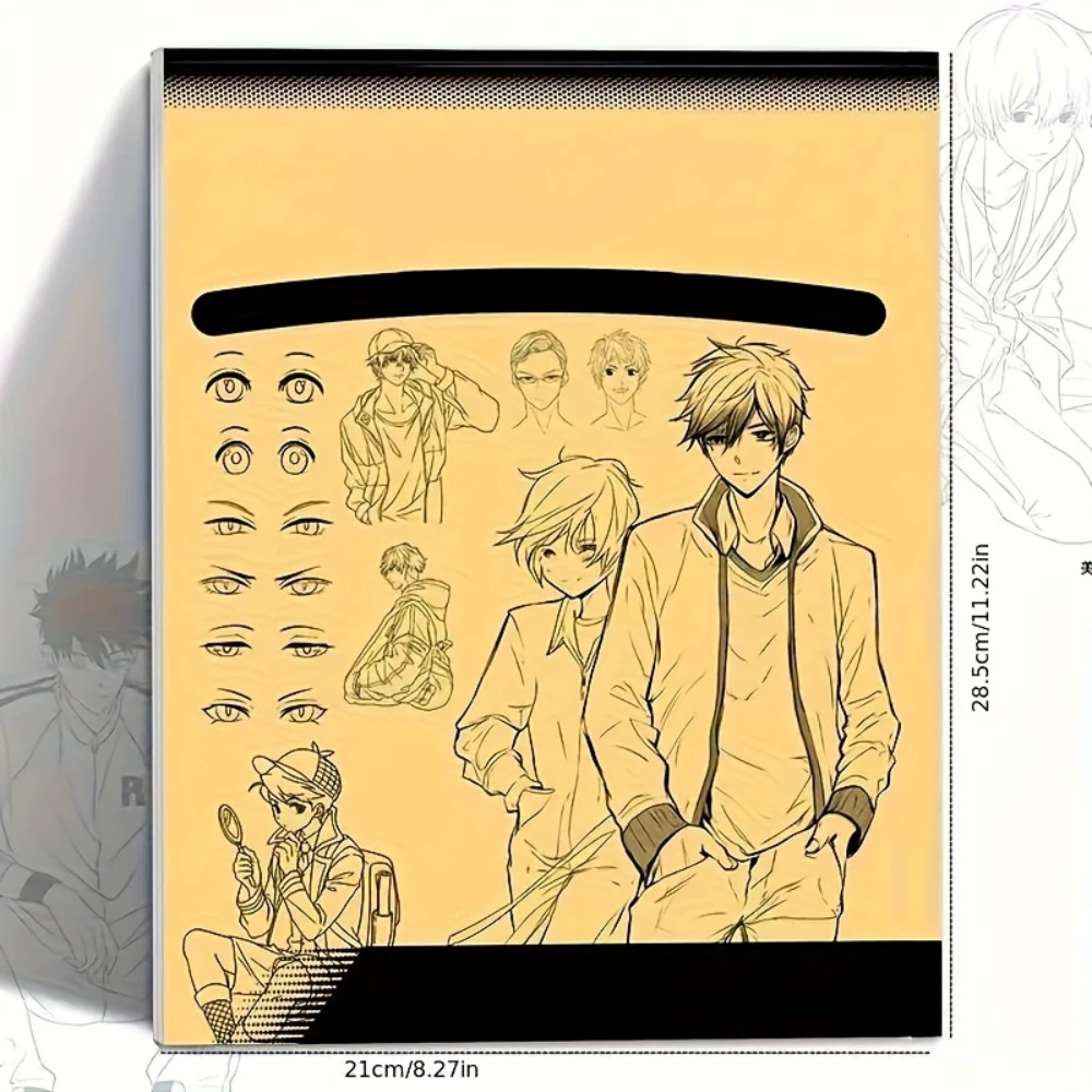 Two Anime Drawing Secrets, Easy to Learn from Scratch with Simple Line Drawing and Hand-Drawing Tutorials, Covering Character Design