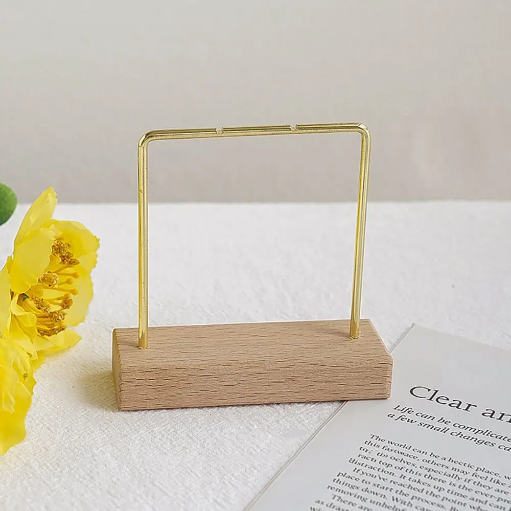 

Gift Home Decoration Desktop Ornament Wood Base Rack Jewelry Display Stand Storage Bracelet Earring