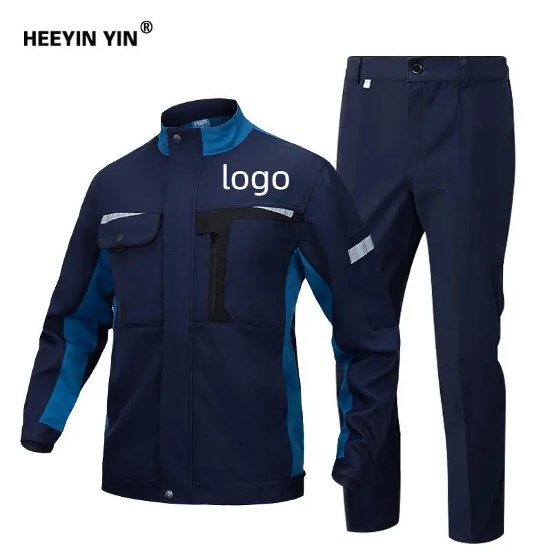 Men's Workshop Workwear Suit Personalized Customization Printed Logo Company Name Group Worker Maintenance Jacket Clothes