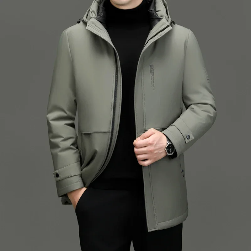 Men's Down Jacket Hat Liner Is Removable Wear Three Wearing Designer Clothes Men Duck Down Winter Jacket for Men Male Coat