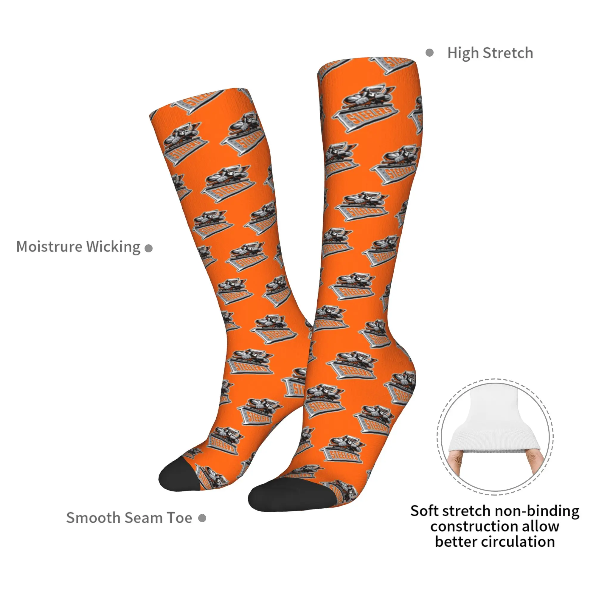 All Seasons Crew Kousen Sheffield Steelers Sokken Hip Hop Lange Sokken Accessoires voor Heren Dames Verjaardagscadeau