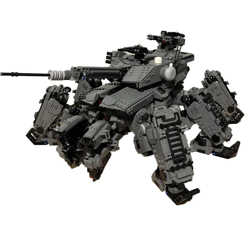 5035 ELEMENTÓW MOC Kreatywny Duży Ciężki Czołg Technologiczny Modułowy Model z Klocków dla Dzieci Zestaw do Samodzielnego Montażu Zabawka Ekspozycyjna Prezent na Boże Narodzenie
