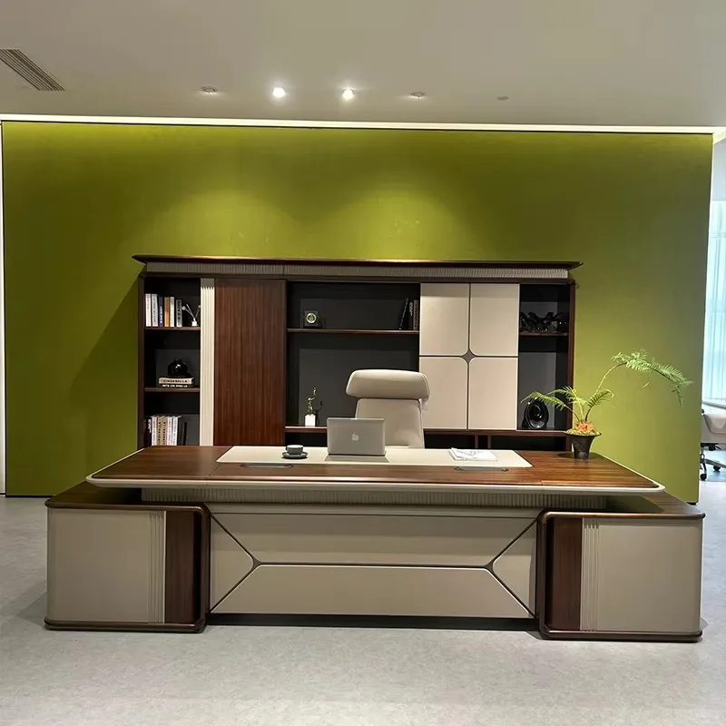 Storage Organizer Office Desk Aesthetic Reception Conference Study Computer Desk L Shaped Drawers Escritorio Oficina Furniture