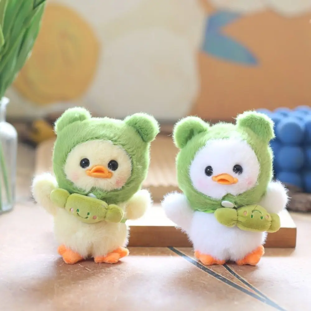 

Plush Hiking Duck Plush Keychain Soft Fluffy Hiking Duck Doll Keychain Kawaii Green Headcover Spring Hiking Duck Keychain