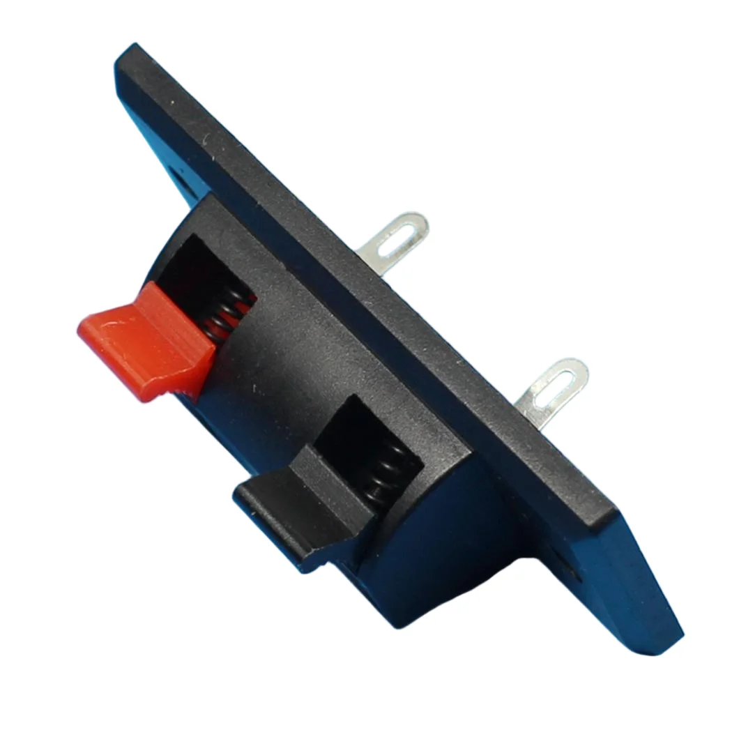 WP2-3 Single Row Medium Size 2-Pin Test Clip - for Speaker/Audio Wiring, Breadboard Jumper Connector, 2-Position Terminal Clips