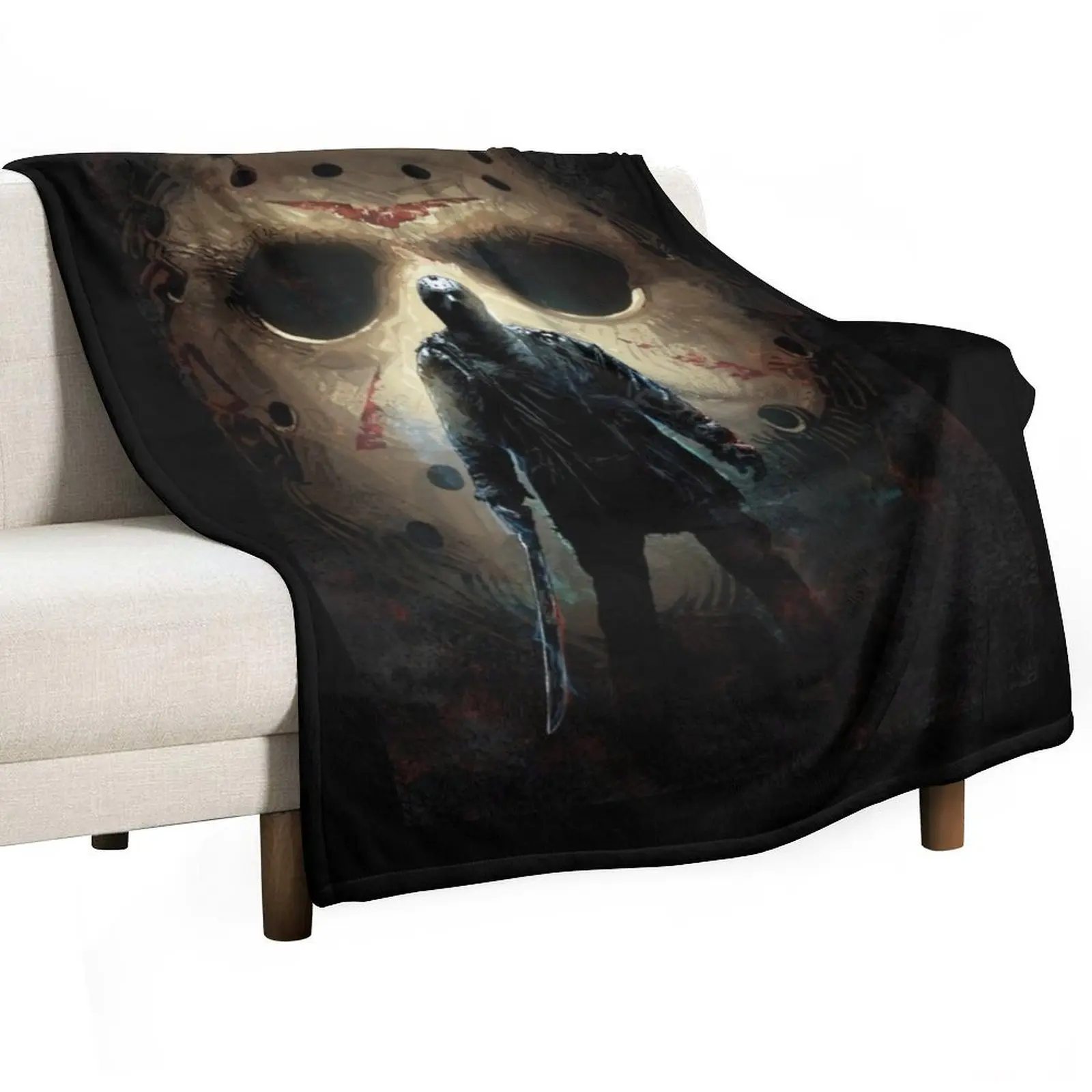 Jason Voorhees Throw Blanket Tourist blankets and throws Thin Blankets