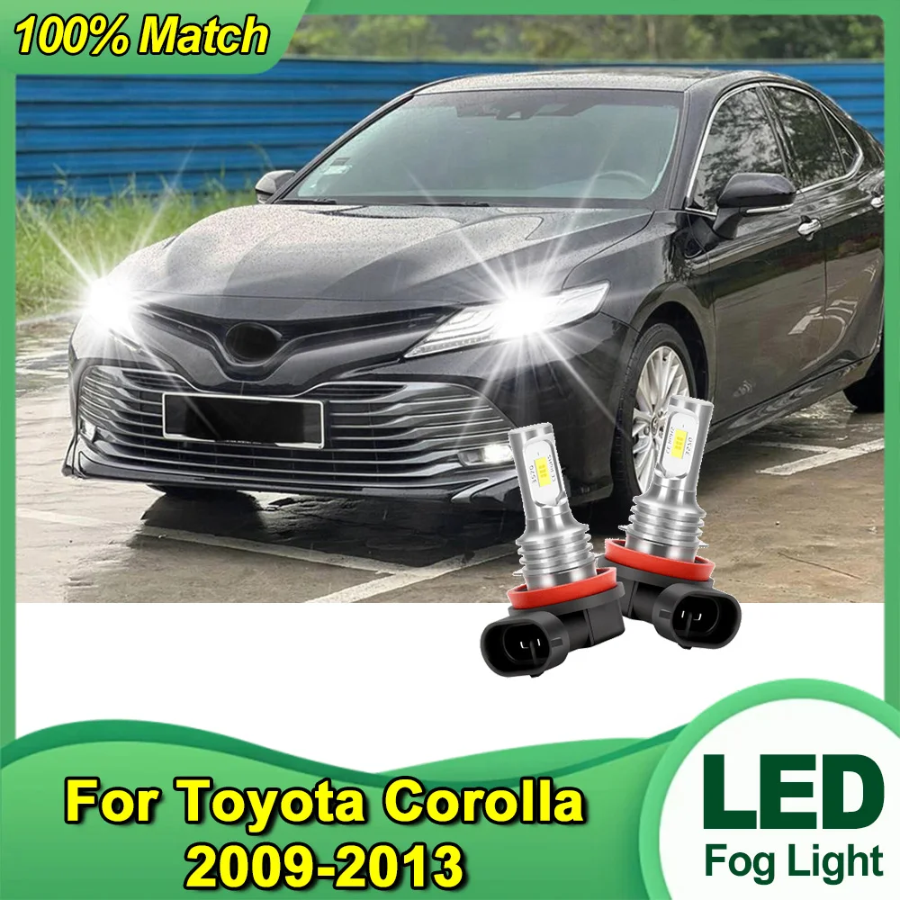 

2 шт. светодиодные автоматические передние противотуманные фары 6000K супер яркие 150 Вт H11 автомобильные противотуманные фары для Toyota Corolla 2009 2010 2011 2012 2013