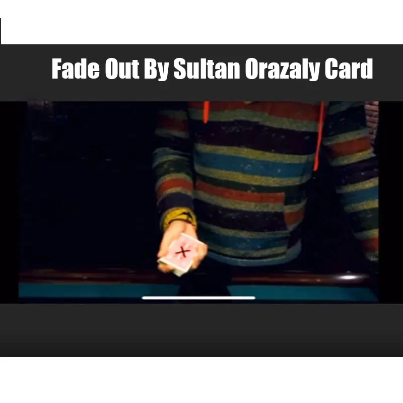 

Фокус с исчезновением карты от Султана Оразали: Магия близкого магетрика, реквизит для фокусников, аксессуар, иллюзия, гиммик