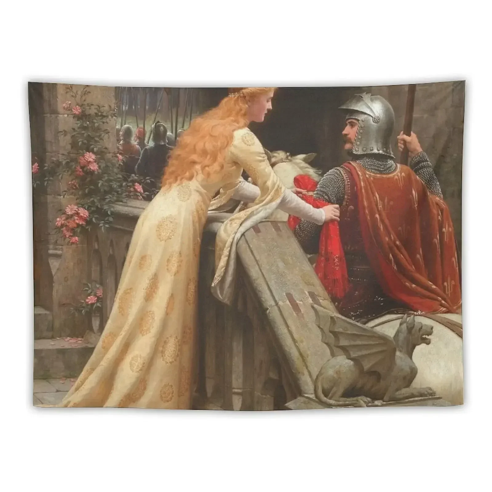 Edmund Blair Leighton - God Speed Tapestry Bedrooms Decor Home Decor Aesthetic Tapestry