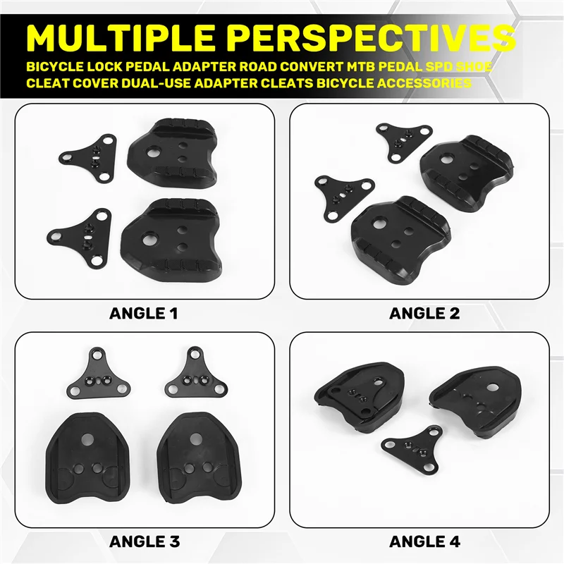 

TURE Bicycle Lock Pedal Adapter Road Convert MTB Pedal SPD Shoe Cleat Cover Dual-Use Adapter Cleats Bicycle Accessories