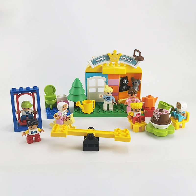 Big Size Building Blocks Toys Kindergarten Classroom Toilet Kitchen Moc Compatible With Large Bricks Parts Toys Gift Children