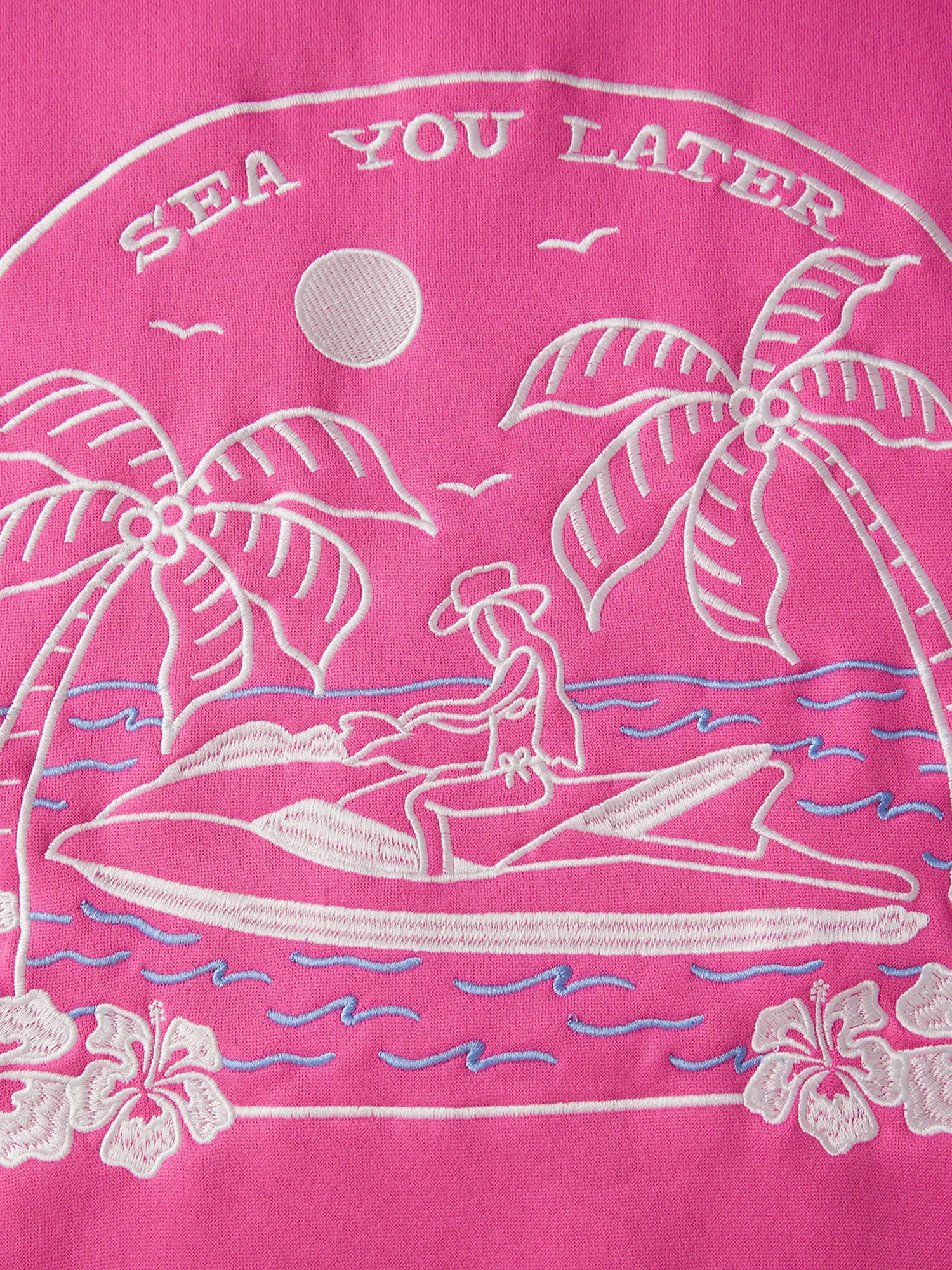 سترة نسائية كاجوال بأكمام طويلة مع تفاصيل مطرزة بالزهور، بلوفر فضفاض مناسب للشاطئ وملابس الشارع #1