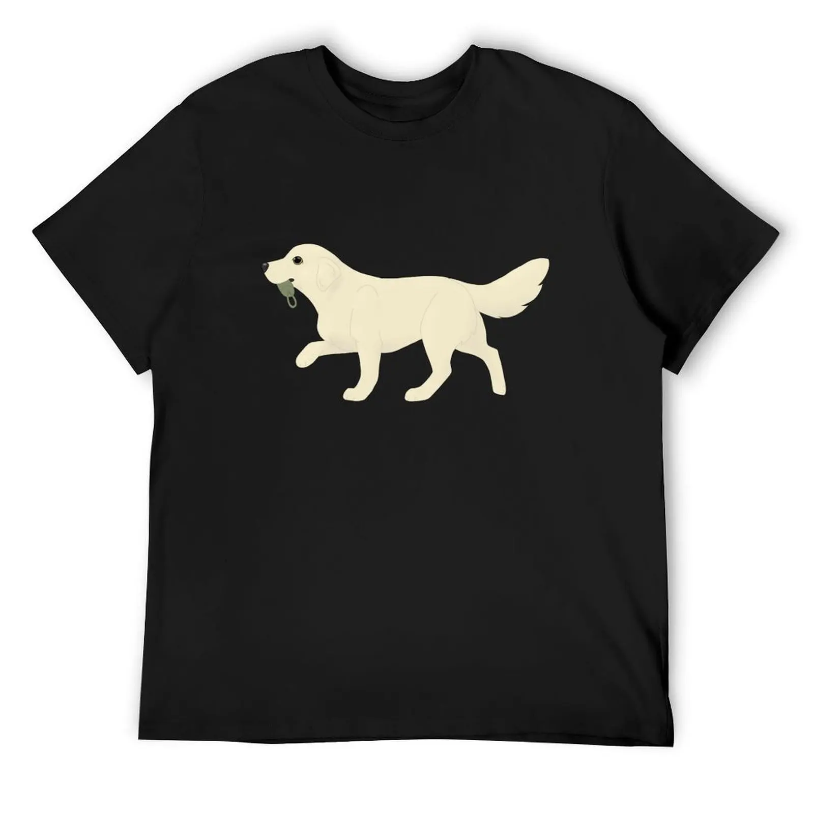 Chibi Golden Retriever - Light Yellow T-Shirt street wear korean fashion men tshirt