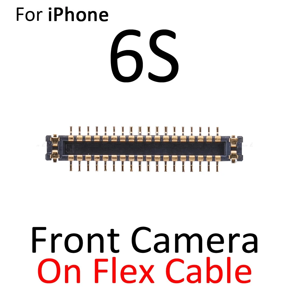 2pcs Front Facing Rear Back Camera FPC Connector Port For iPhone 6S 6S Plus On Mainboard Flex Cable Repair Parts