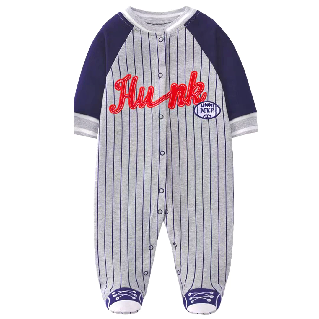 New Fashion Baby Rompers100% Cotton Baby Boy Girl Clothes Long Sleeve Footed Newborn Baby Clothes Infant Bebe Jumpsuit