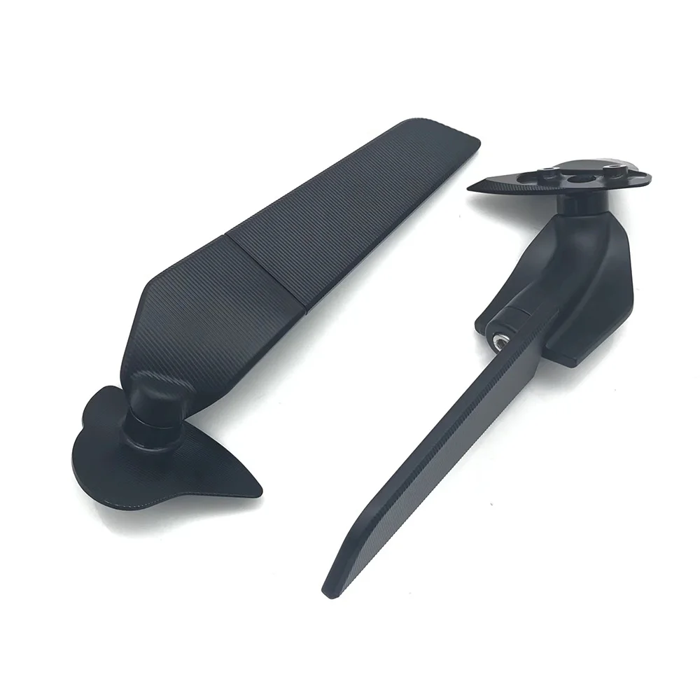 Motorcycle Wind Wing Mirrors Adjustable Rotating Airfoil Rearview Mirror For YAMAHA YZF R6 YZF R7 YZF-R6 YZF-R7 2024 2023-2017