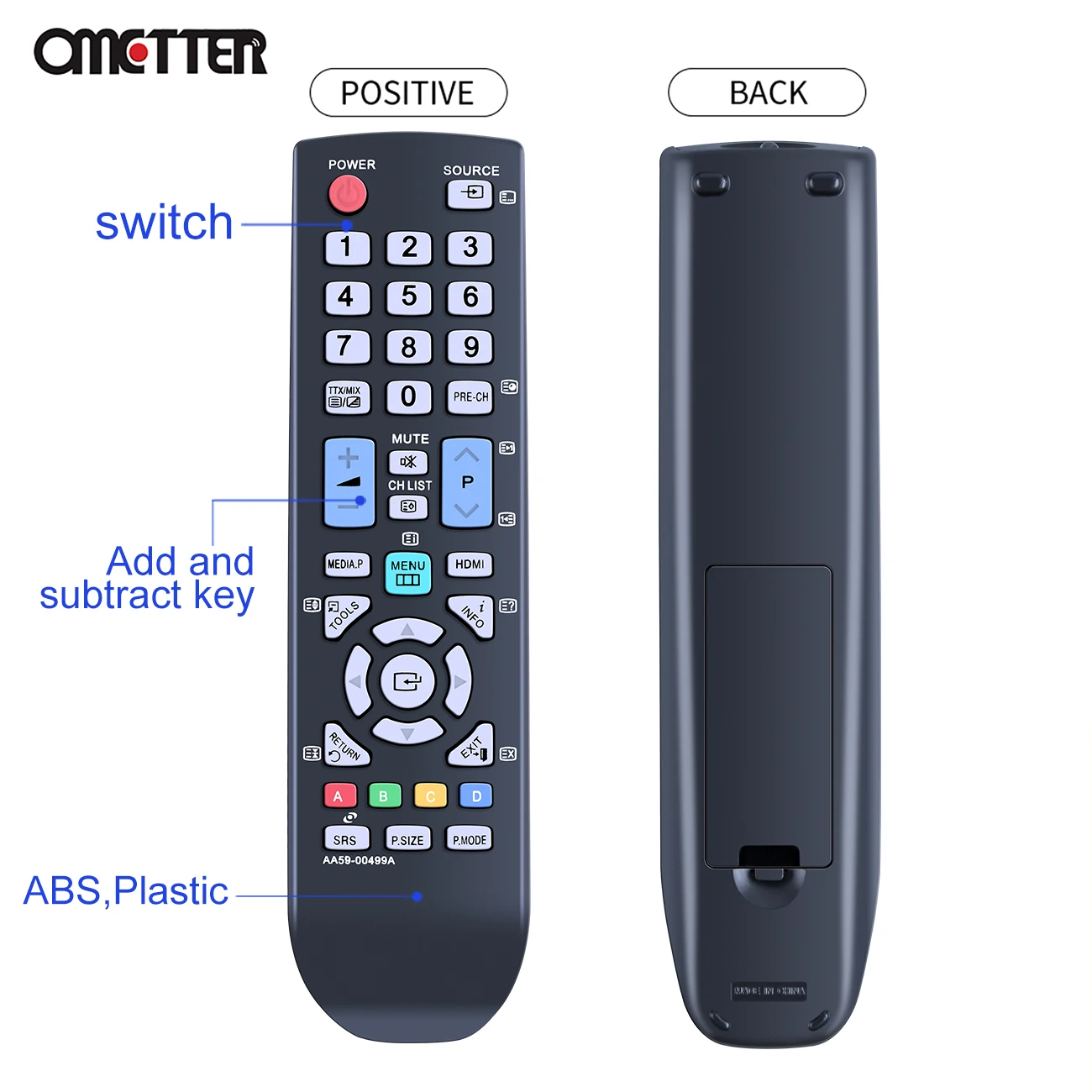 AA59-00499A Fit สำหรับ Samsung LCD TV LA26D400E1LXL LA32D403E2XXM LA40D503F7RXRQ LA40D503F7RXXA LA40D503F7RXZN UA32D4003BMXL