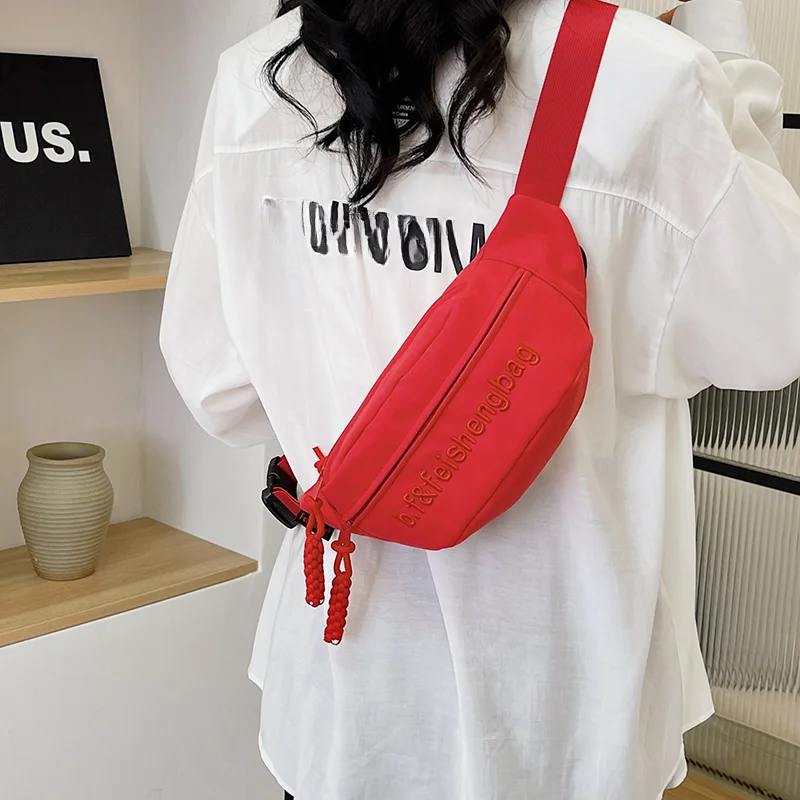 Mobile Phone Waist Bag for Both Men and Women Multifunctional Large Capacity Anti Splash Business Bag Simple Chest Bag