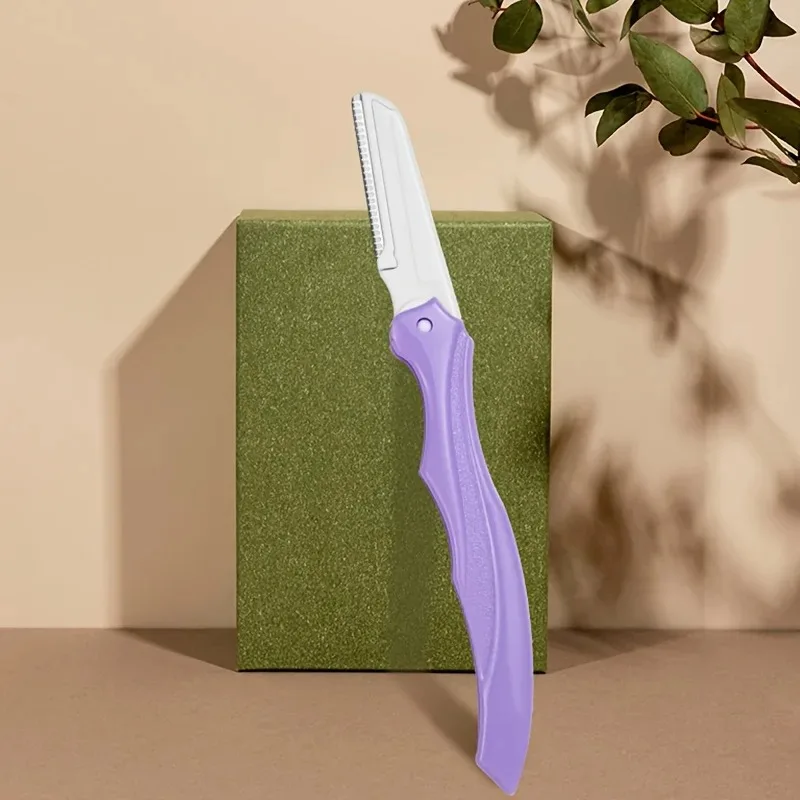 3Pcs Stainless Steel Eyebrow Trimmer Folding Eyebrow Trimming Suit Eyebrow Clipper Comb Tweezers Makeup Tools