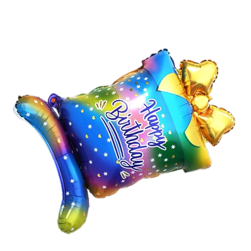 1 globo papel aluminio feliz cumpleaños, Base pie, globo papel aluminio para venta directa