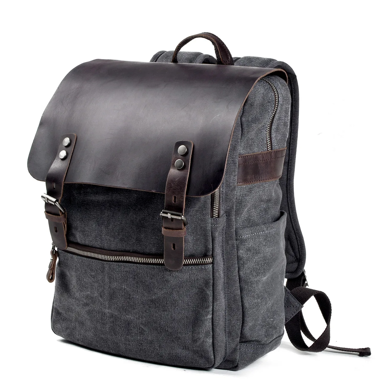 

Men Canvas Backpack Рюкзак Мужской 15.6 Inch Laptop Bag Large Capacity School Travel Business Casual School Backpack