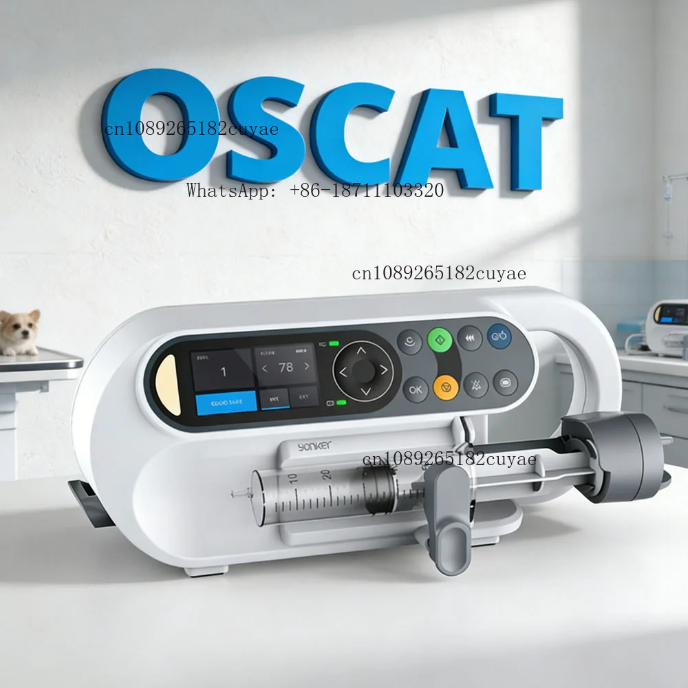 OSCAT Veterinary Infusion Pump  Automatic IV Fluid Pump with Precise Flow Control  LCD Display for Animal Clinics